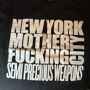 Semi-Precious Weapons “New York Mother Fucking City” black T-shirt